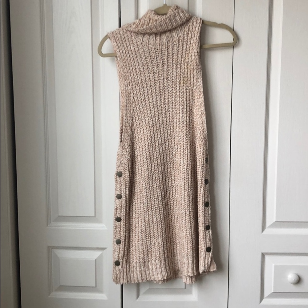 Free people beige sweater dress